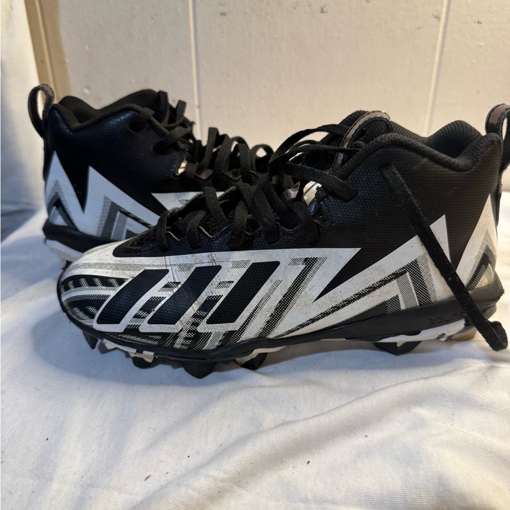 Adidas Black and White Sneakers with Bold Design